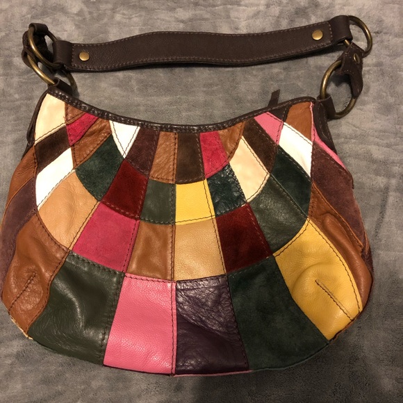 Lucky Brand Handbags - Lucky 🍀 Brand Hobo Vintage inspired patchwork bag